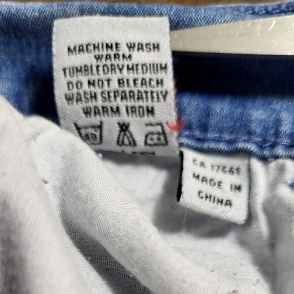 Acezung Women's Jeans Size 12 Capri Flap Pouch Pockets Medium Wash - Picture 13 of 14